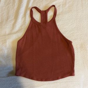 Maroon Crop Top